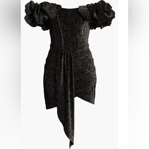 Lavish Alice size 4  off the Shoulder Velvet
Diamante Dress worn once